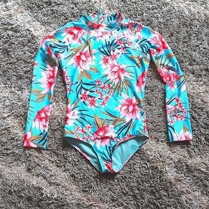 Billabong Girls Core Mock Neck Swimsuit